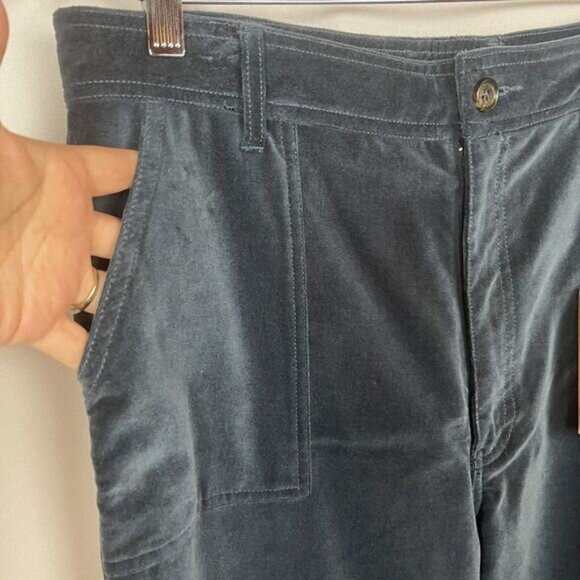 Frye Nadia Velvet Flare Pants Navy size 31 - Picture 7 of 12